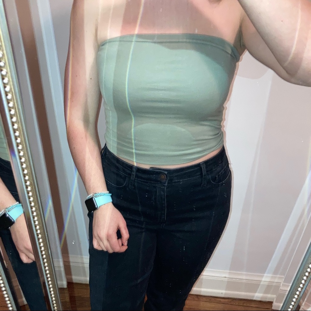 Army Green Tube Top